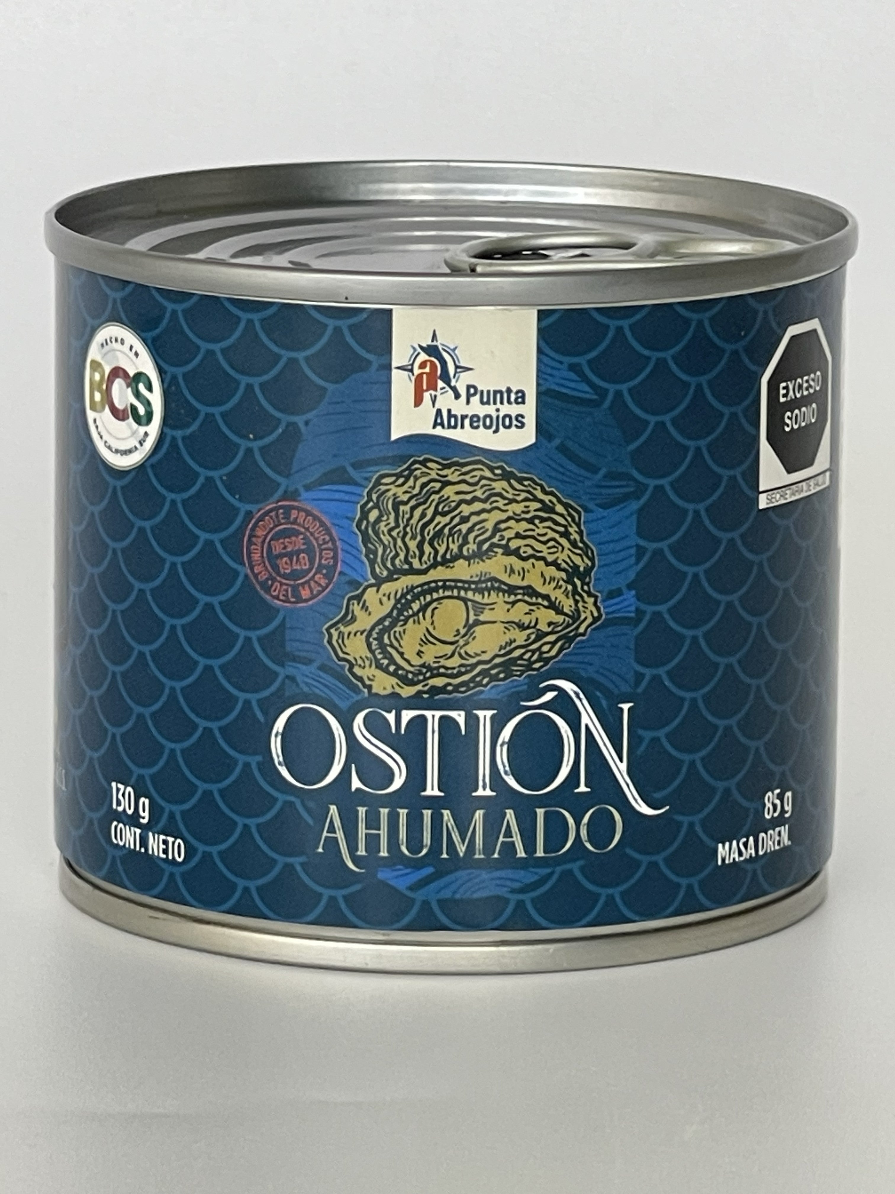 Ostión ahumado en lata